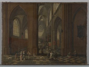 Kerkinterieur door Peeter Neeffs the Elder