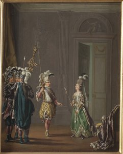 Gustav III van Zweden en Ulrika Eleonora von Fersen, door Hillestroem, Pehr door Pehr Hilleström