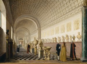 De Binnenste Galerij van het Koninklijk Museum in het Koninklijk Paleis, Stockholm, 1796 door Pehr Hilleström
