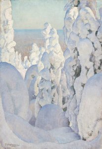 Winterlandschap in Kinahmi, 1923
