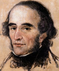 Portret van Nicolo Paganini (1782-1840) Italiaanse violist en componist