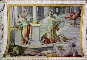 Ulysses en Circe, circa 1550 (fresco)