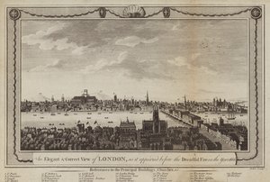 Uitzicht op Londen door Peltro William Tomkins