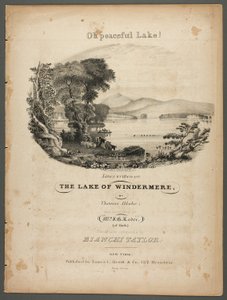 Oh vredig meer! Lijnen geschreven op het meer van Windermere door Pendleton