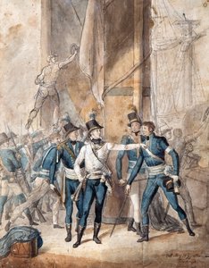 Prins Karel XIII van Zweden bij de slag van Hogland op 17 juli 1788 door Per  Krafft
