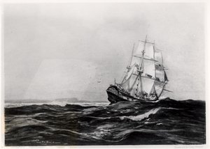 De Endeavour op Zee, 1900, gegraveerd door Lowy door Percy F.S. Spence