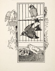 Een liefdadige kanarie, uit Honderd anekdotes van dieren, pub. 1924 door Percy J. Billingshurst