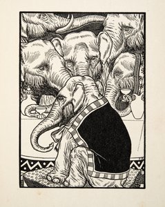 Een Komedie van Viervoeters, uit Honderd Anekdotes van Dieren, uitgegeven 1924