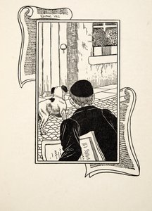 Een buitengewone nieuwsman, uit Honderd anekdotes van dieren, pub. 1924 door Percy J. Billingshurst