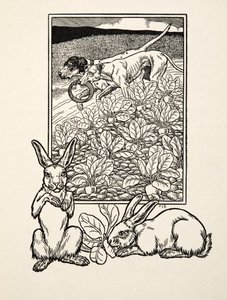 Een Sluw Koppel, uit Honderd Anekdotes van Dieren, uitgegeven 1924 door Percy J. Billingshurst