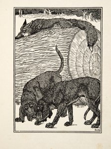 Sluw als een Vos, uit Honderd Anekdotes van Dieren, uitgegeven 1924 door Percy J. Billingshurst