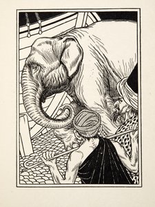 Edele volharding, uit Honderd anekdotes van dieren, pub. 1924