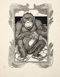 Oesters openen, uit Honderd anekdotes van dieren, pub. 1924 door Percy J. Billingshurst