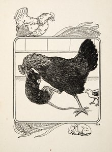 De Heldhaftigheid van een Hen, uit Honderd Anekdotes van Dieren, uitgegeven 1924 door Percy J. Billingshurst