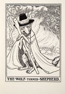 De Wolf werd Herder, uit Fontaine Fabels, uitgegeven 1905