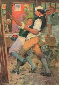 Illustratie voor Adam Bede door George Eliot (kleurenlitho)