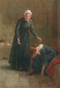 Illustratie voor Adam Bede door George Eliot (kleurenlitho)