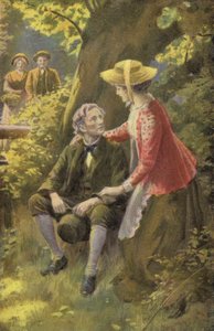 Illustratie voor Silas Marner door George Eliot door Percy Tarrant