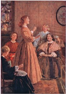 Denk aan je zegeningen, kinderen, denk aan je zegeningen, uit Little Women gepubliceerd door Associated Newspapers Limited, ca. 1940 door Percy Tarrant