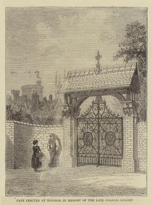 Poort opgericht in Windsor ter nagedachtenis aan de overleden Charles Knight