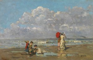 Op het strand door Pericles Pantazis