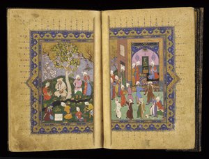 Een prins op de troon uit Mathnavi door Rumi, c.1530
