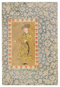 Een jongeman met een wijnglas, Safavid Isfahan
