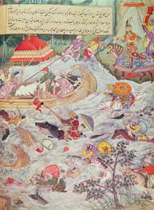 Illustratie uit De Geschiedenis van de Afstammelingen van Timur door Persian School
