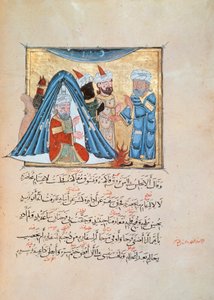 Illustratie uit de Maqamat (De Bijeenkomsten) van Al-Hariri