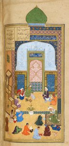 Laila en Majnun op school (illustratie uit de 
