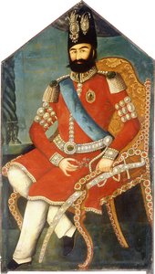 Portret van Muhammad Shah, ca. 1850 door Persian School