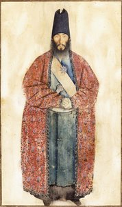 Portret van de overleden Sam Khan Ilkhani, 19e eeuw