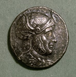 Tetradrachme van Seleucus I (c.358-280) Koning van Syrië, geslagen in Persepolis, c.300 v.Chr. door Persian School