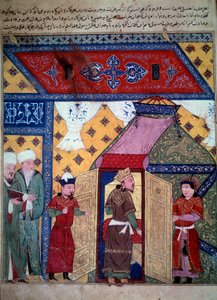 De heerser Ghazan door Persian School