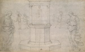 Christus en de Vrouw van Samaria door Perugino