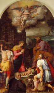Aanbidding van de herders, door Peter Candid