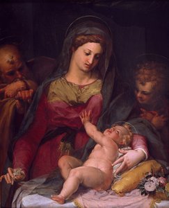 Heilige Familie met St. Johannes door Peter (1548 1628) Candid