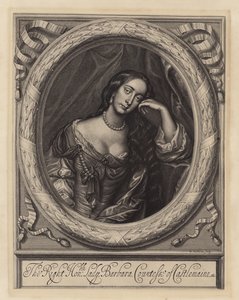 Barbara Villiers, gravin van Castlemaine, minnares van koning Karel II door Peter (after) Lely