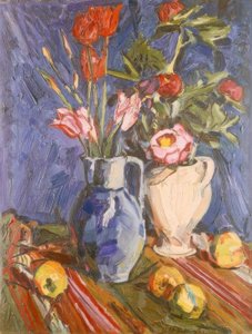 Bloemenstilleven met Appels door Peter August Böckstiegel
