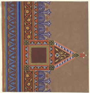 Decorontwerp voor Brooklyn Library door Peter Bonnett Wight