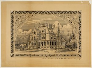 N. C. Thompson Huis, Rockford, Illinois, perspectief