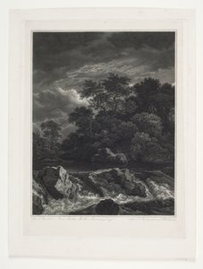 Landschap met waterval