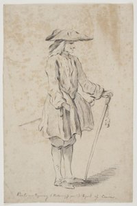 Holbergfiguur. Gert Londemann als Pedro in Don Ranudo door Peter Cramer