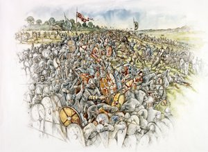 Slag bij Hastings, 1066 ca. 1990-2010 door Peter Dunn