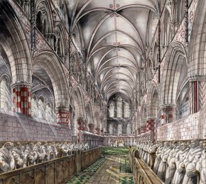 Rievaulx Abbey, 13e eeuw door Peter Dunn