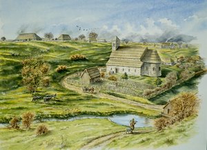 Wharram Percy Middeleeuws Dorp, eind 12e eeuw, ca. 1990-2010