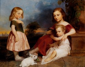 Portret van de kinderen van Downer