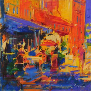 Villefranche-sur-Mer, Beau Rivage (olieverf op doek)