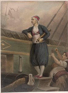 Een Griekse zeeman aan boord van een schip, uit een 