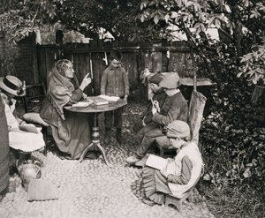 Een dameschool, 1887 door Peter Henry Emerson